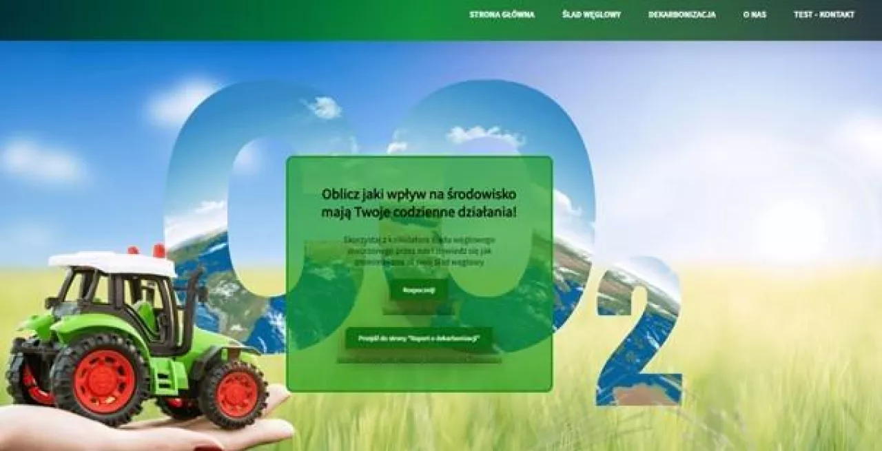 &lt;p&gt;Link do kalkulatora śladu węglowego znajduje się na stronie Polskiego Związku Producentów Roślin Zbożowych: &lt;a href=”http://www.pzprz.pl/co2/index.html”&gt;http://www.pzprz.pl/co2/index.html&lt;/a&gt;&lt;/p&gt;