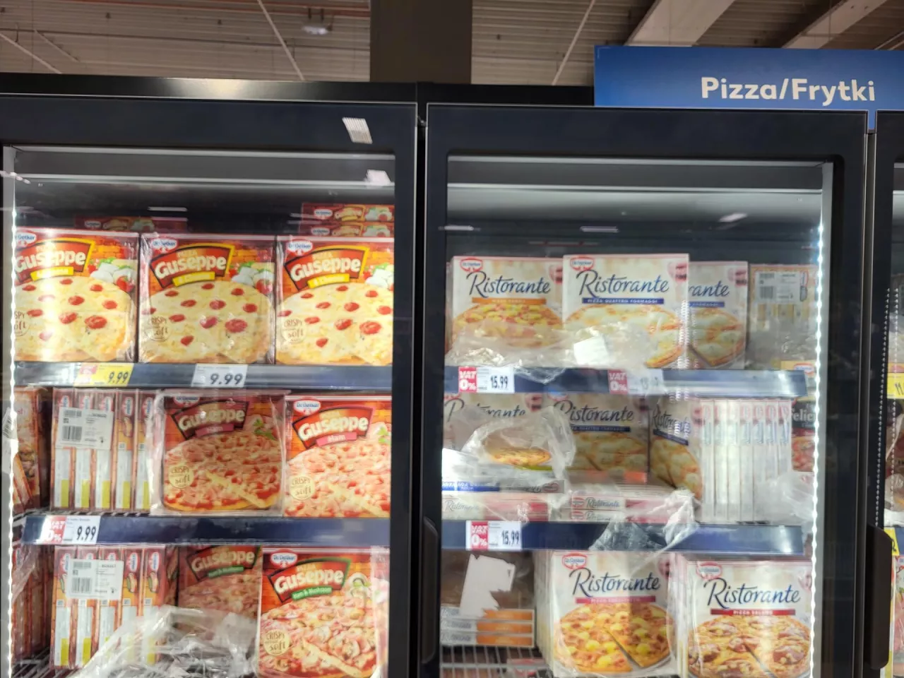 &lt;p&gt;Lada chłodnicza z pizzami w sklepie Kaufland (fot. Tomasz Kolmasiak)&lt;/p&gt;