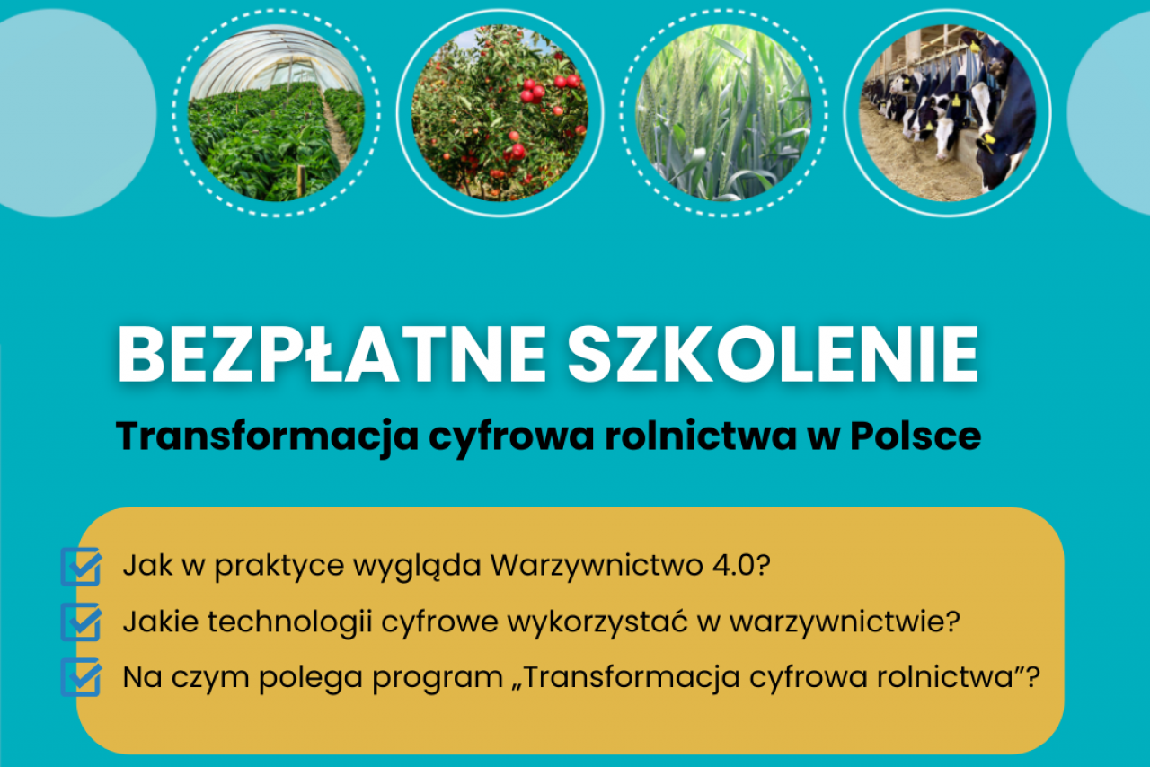 &lt;p&gt;Zapraszamy na warsztaty: ”Transformacja cyfrowa warzywnictwa w Polsce”!&lt;/p&gt;