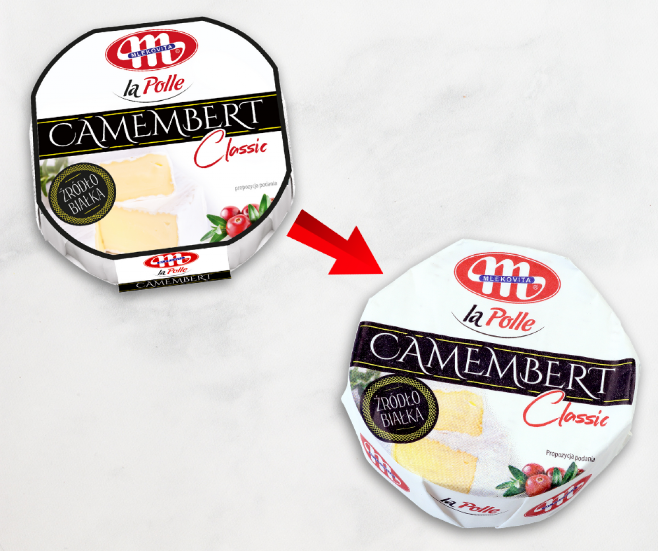 Nowe opakowania serów Mlekovita