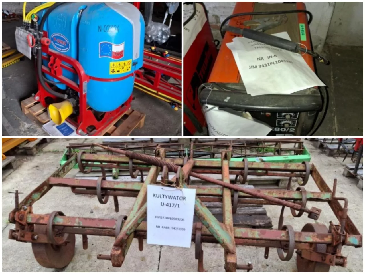 AWM w Szczecinie wyprzedaje mienie ruchome - pośród niego także sprzęt rolniczy i warsztatowy