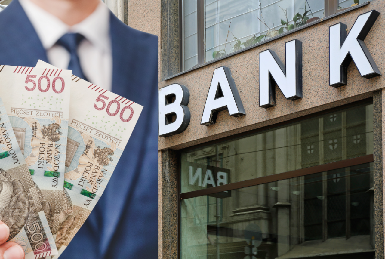 bank, postać, banknoty