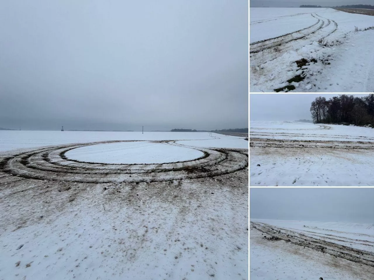 Fan off-roadu samochodem terenowym rozjechał uprawy jęczmienia ozimego rolnikowi z Dolnego Śląska
