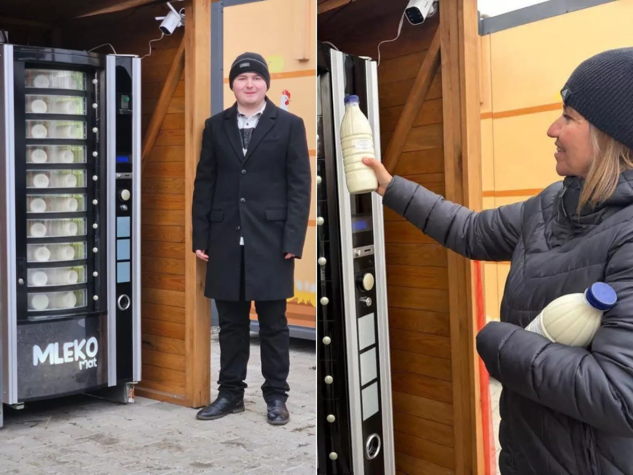 Postawił mlekomat i 120 litrów zniknęło w jeden dzień. Telefon się urywa
