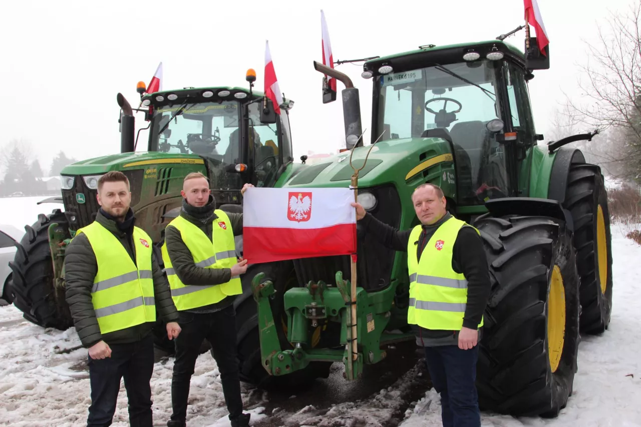Protest rolników w Warszawie, Ursus 15.01.2026