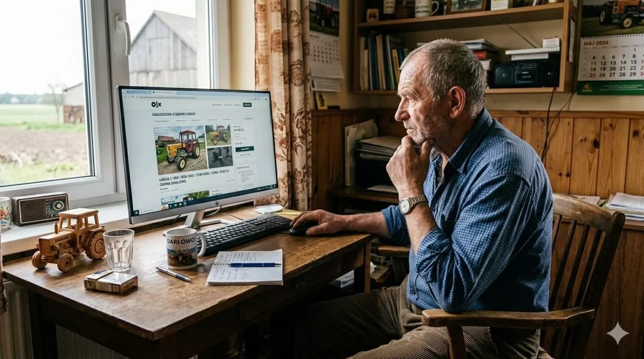 Rolnik został oszukany na portalu aukcyjnym podczas zakupu Ursusa